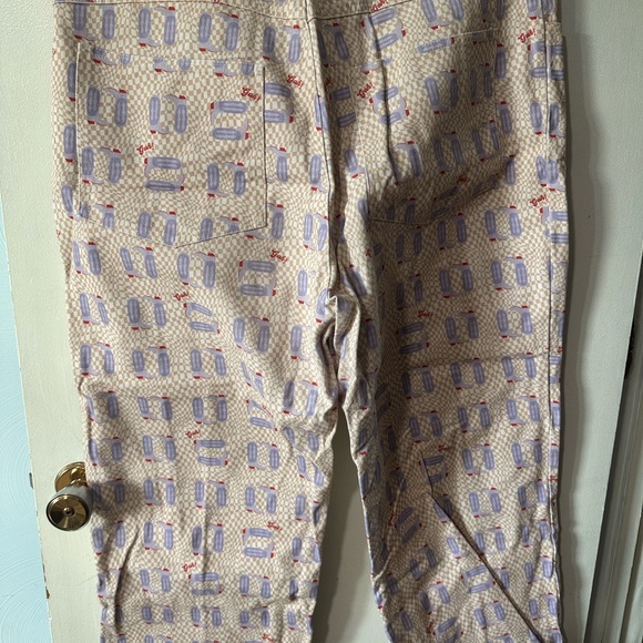 Lisa Says Gah novelty printed wide leg jeans - Picture 2 of 4